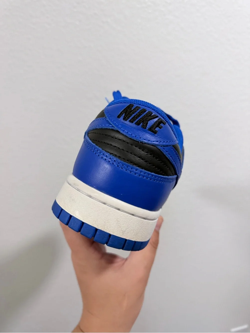 Nike dunk low blue and black